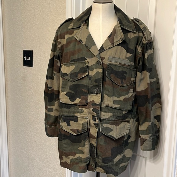 Zara double layer camo jacket NWT - Picture 5 of 8